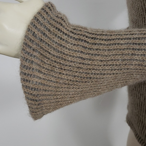 SKI ALPACA BLEND SCOOP NECK CAGED BACK SWEATER S - Picture 6 of 8